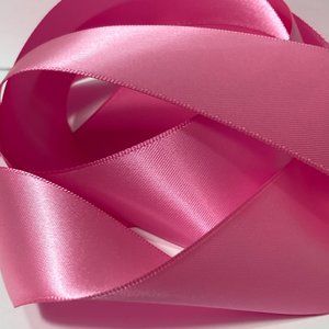 Spring Light Hot Pink Sash Ribbon Polyester 1.5" 2 Rolls Satin Sensation